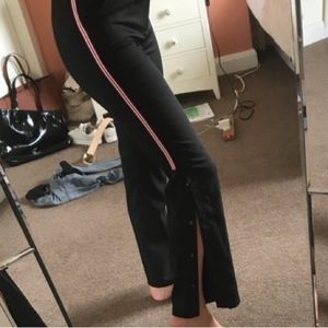 Nasty Gal NWT Sport Stripe Popper Pants Size US 4